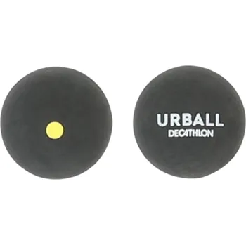 Hračka pro psa URBALL Gumový míček (pelota) Pala GPB500 černý se žlutou tečkou