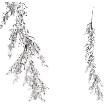 Autronic VP1896 girlanda s bobulemi bílá zasněžená 120 cm Vánoční dekorace Autronic VP1896 girlanda s bobulemi bílá zasněžená 120 cm