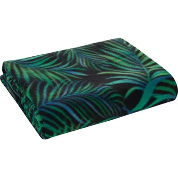 deka Deka PALMS černá, modro-zelené palmové listy 150 x 200cm