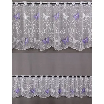 Záclona Záclona motýl fialový 90cm