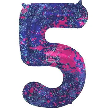 Zábavní pyrotechnika Fóliové číslo 5 - Paint splash 86 cm