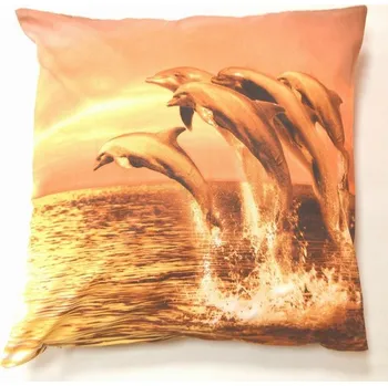 Povlak na polštářek Apex® produktová řada 3D 3D povláček na polštářek Apex - Delfíni - Povláček na polštářek