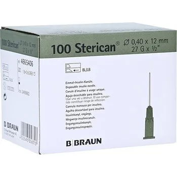 Injekční jehla B. Braun Sterican inzulinová jehla 0,4 x 12 mm šedá 100 ks
