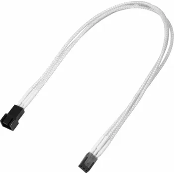 Prodlužovací kabel Nanoxia 3-pin Molex prodlužovací kabel 30cm, bílý (900400017)