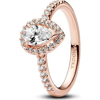 Prsten Prsten PANDORA Třpytivá aureola ve tvaru kapky 54 182835C01-54