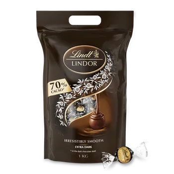 Lindt LINDOR Bag 1 kg 70 % Extra Dark