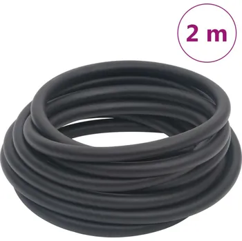 Zahradní hadice vidaXL Hybridní vzduchová hadice černá 0,6" 2 m pryž a PVC [154490]