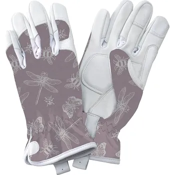 Rukavice Kožené rukavice Premium (vážky)-nachové-dámské Velikost: M (dámské)