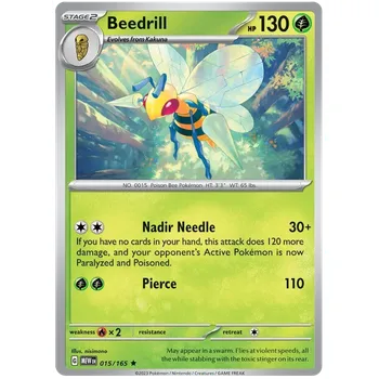 Sběratelská karetní hra Pokémon TCG Beedrill 015/165 - Holo