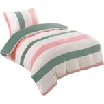 Povlečení mikroflanel Anita olivové 140x220 cm