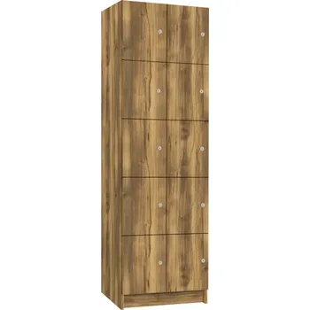 TRITON šatní skříň lamino s 10 boxy T1970, dekor dub Baroque Amber + doprava zdarma