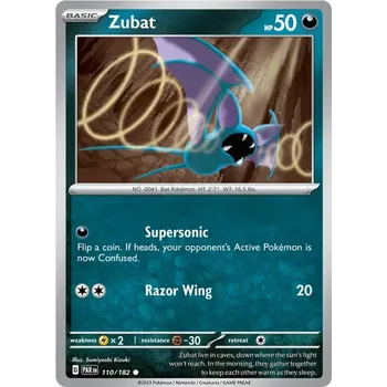 Karetní hra Zubat 110/182 - Paradox Rift Typ karty: Reverse Holo