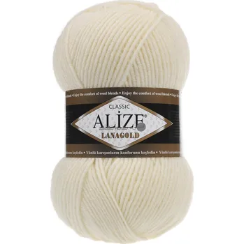 Galanterie Alize Lanagold classic 01 smetanová