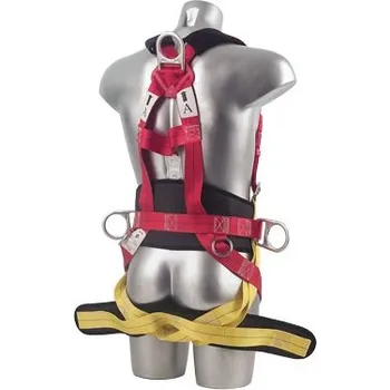 Postroj pro psa FP18 postroj Fall Arrest 8 bodový žlutá / červená FP18RER