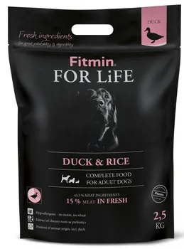 Krmivo pro psa Fitmin For Life Dog Adult Duck/Rice