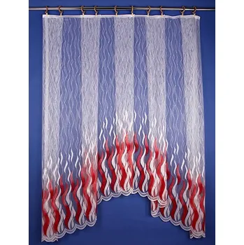Záclona Záclona Vlna Červená 160x300cm
