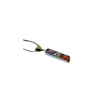 Náhrdelník Čakrový přívěsek - orgonitový úzký