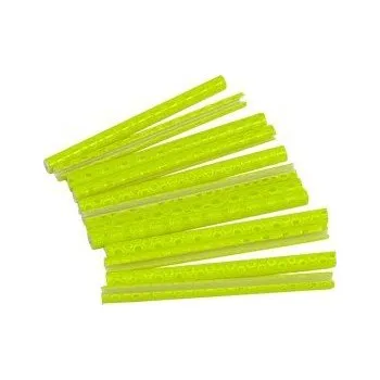 odrazka do výpletu na drát clip 10ks svítivě žlutá 11864