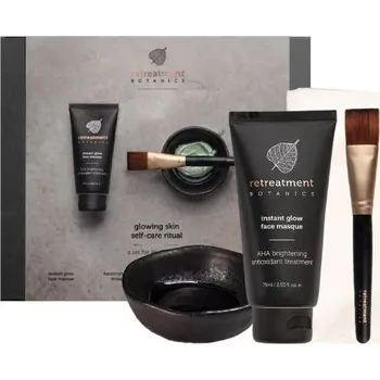 Pleťová maska Retreatment Botanics Glowing Skin Self-Care Ritual Set | Rituální sada pro zářivou pleť