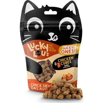 Pamlsek pro kočku LUCKY LOU Lucky Ones Cubes kuřecí 80g