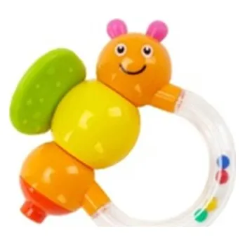 Chrastítko dětské plastové - MOTÝLEK s kroužkem - BabyMix