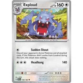 Sběratelská karetní hra Exploud 150/182 - Paradox Rift Typ karty: Non-Holo