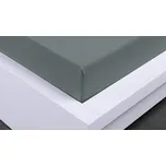 Jersey prostěradlo Exclusive jednolůžko - tmavě šedá 90x200 cm