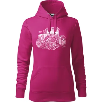 Pánská mikina Mikina - JCB Fastrac Barva: Purpurová (40), Velikost: XL, Střih: Dámské