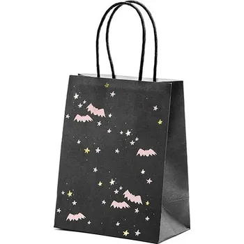 Dárková taška PartyDeco Dárková taška 14 x 18 x 8 cm netopýři