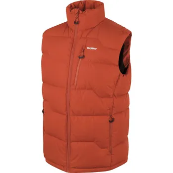 Pánská vesta Husky Pánská péřová vesta na zip Deep M XXL, dark orange
