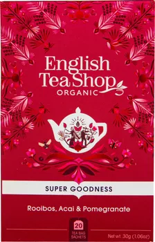 Čaj English Tea Shop Super Goodness Rooibos, Acai&Pomegranate BIO 20x 1,5 g