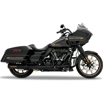 Výfuk pro motocykl Koncovky výfuku RINEHART RACING 4.5" HP45 SLIP-ON MUFFLER 500-1100 pro HARLEY DAVIDSON TOURING rok 2017-2023 viz popis (barva černá, bronzové zakončení )