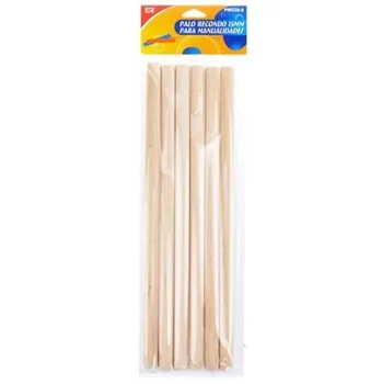 Madrid Papel Dřevěné tyčky kulaté 1,5 x 30 cm přírodní 6 ks