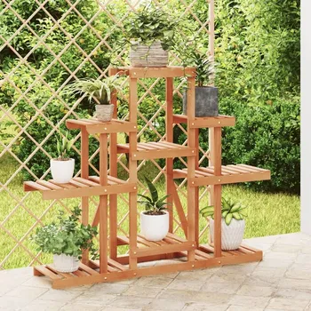 Stojan na květiny vidaXL Stojan na květiny 110 x 25 x 96 cm masivní jedlové dřevo [362849] Barva: světle hnědá