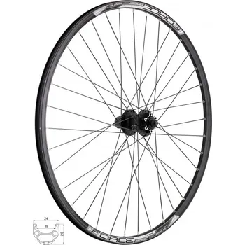 Zapletené kolo kolo zadní FORCE BASIC DISC 622x19 FHM475-6d 36d 7741