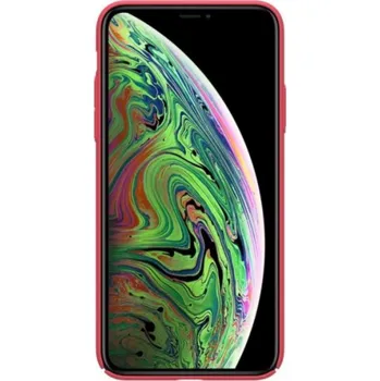 Pouzdro na mobilní telefon Nillkin Nillkin Super Frosted Shield – obal na Apple iPhone 11 Pro s výřezem loga (světle červený)