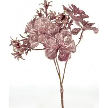 umělá květina Květinky metalic - světlá růžová