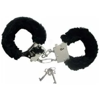 Plyšová pouta černá