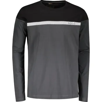 Pánské tričko Pánské triko KIXMI RUPERT TMAVĚ ŠEDÁ S