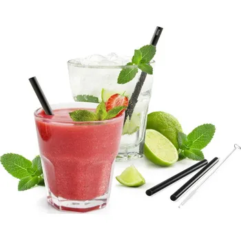 Gefu Sada skleněných brček Future, 13 cm, 4 ks