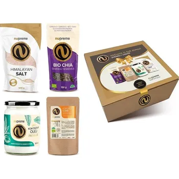 Dárkový potravinový koš Nupreme Dárkový balíček BIO & Raw
