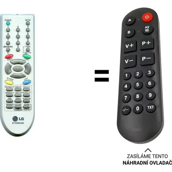 LG 6710V00124E = 6710V00124D , 6710V00124V náhradní dálkový ovladač pro seniory