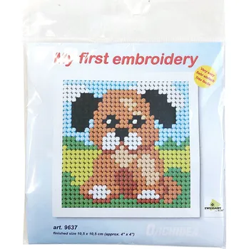 Vyšívací vzor Moje první vyšívání - 10,5x10,5cm - Pejsek