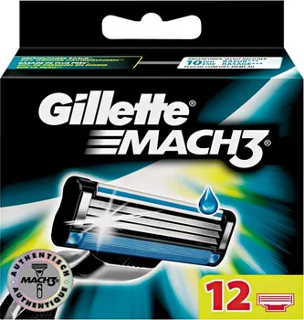 Gillette Mach3 náhradní břit 12 ks