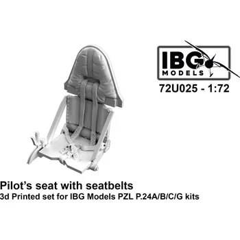 Plastikový model 1/72 Pilots Seat w/ belts P.24A/B/C/G (3D-Printed)