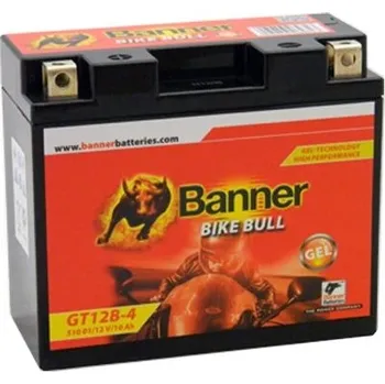 Motobaterie BANNER 51001 GT12B-4 12V 10Ah 180A motobaterie (YT12B-4)