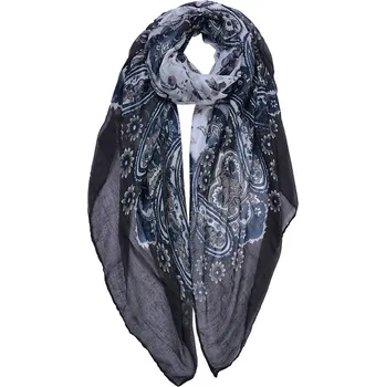 Šátek Tmavý dámský šátek se vzorováním - 80*180 cm