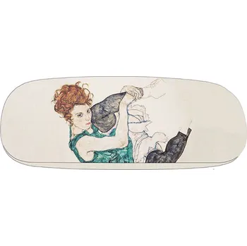 Pouzdro na brýle Plumeria Plu - Pouzdro na brýle s čistícím hadříkem Egon Schiele, Seated Women with Beni Knee - 16x4x6 cm