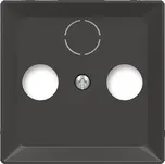 ABB - Zoni, kryt zásuvky televizní, rozhlasové (a satelitní), matná černá