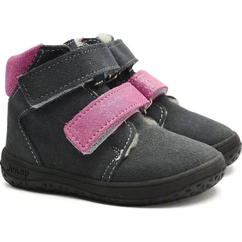 Chlapecká zimní obuv Zimní barefoot boty JONAP B4 šedorůžová vlna Velikost: 30